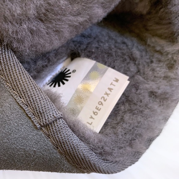 UGG Classic Short Stud II Charcoal Boots - Picture 8 of 9